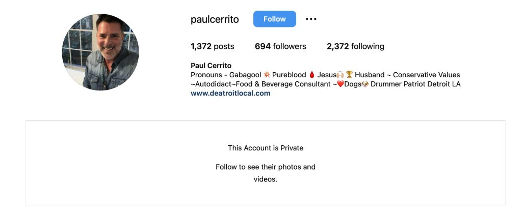 Paul Cerrito Instagram
